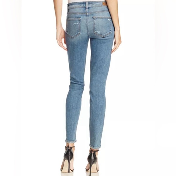 ANTHROPOLOGIE Paige Denim Verdugo Ankle Sienna Wash Skinny Mid Rise Size 29 - Picture 2 of 12